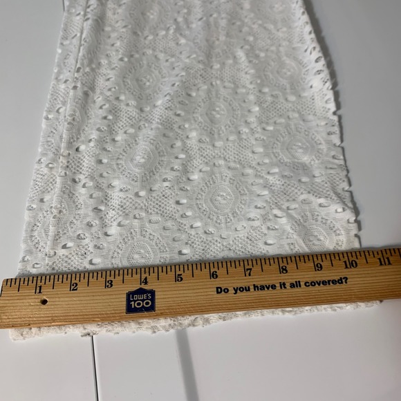 Laundry by Shelli Segal Lace Wide Leg Pants Womens XL White Beach Coverup Boho - Picture 7 of 8